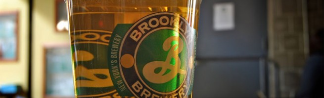 An ice-cold Brooklyn Lager at the Brooklyn Brewery in Williamsburg.
