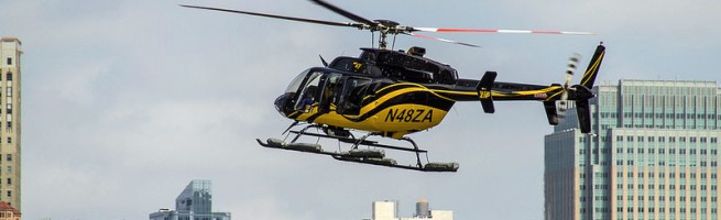 A helicopter tour in NYC.